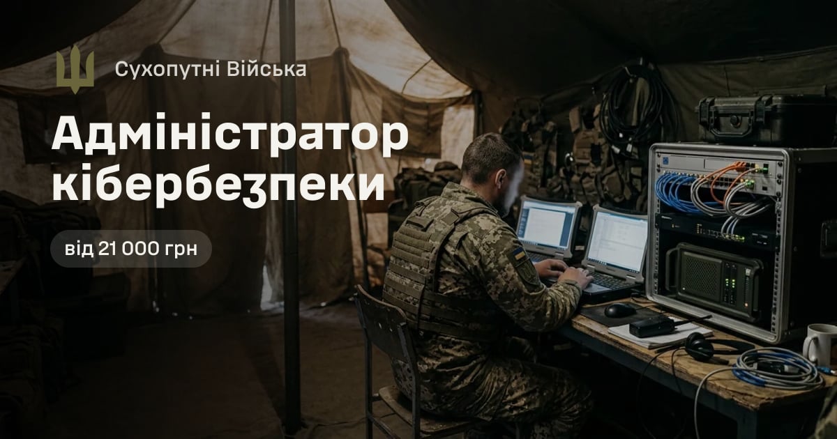 Адміністратор кібербезпеки — Сухопутні Війська