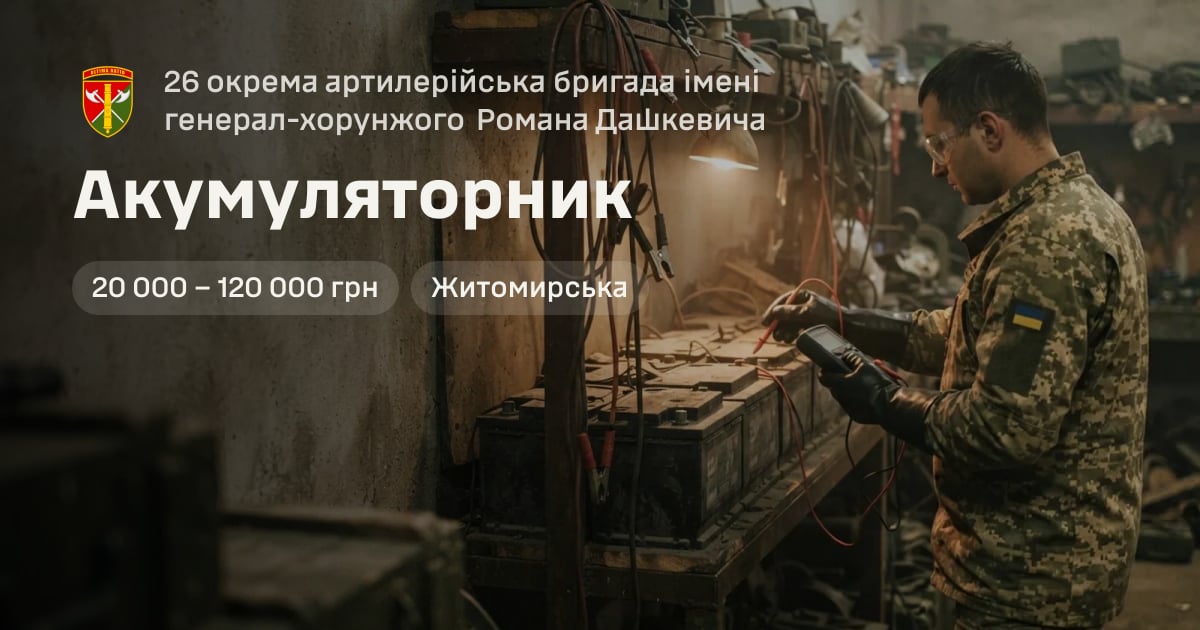 Акумуляторник — 26 окрема артилерійська бригада імені генерал-хорунжого Романа Дашкевича
