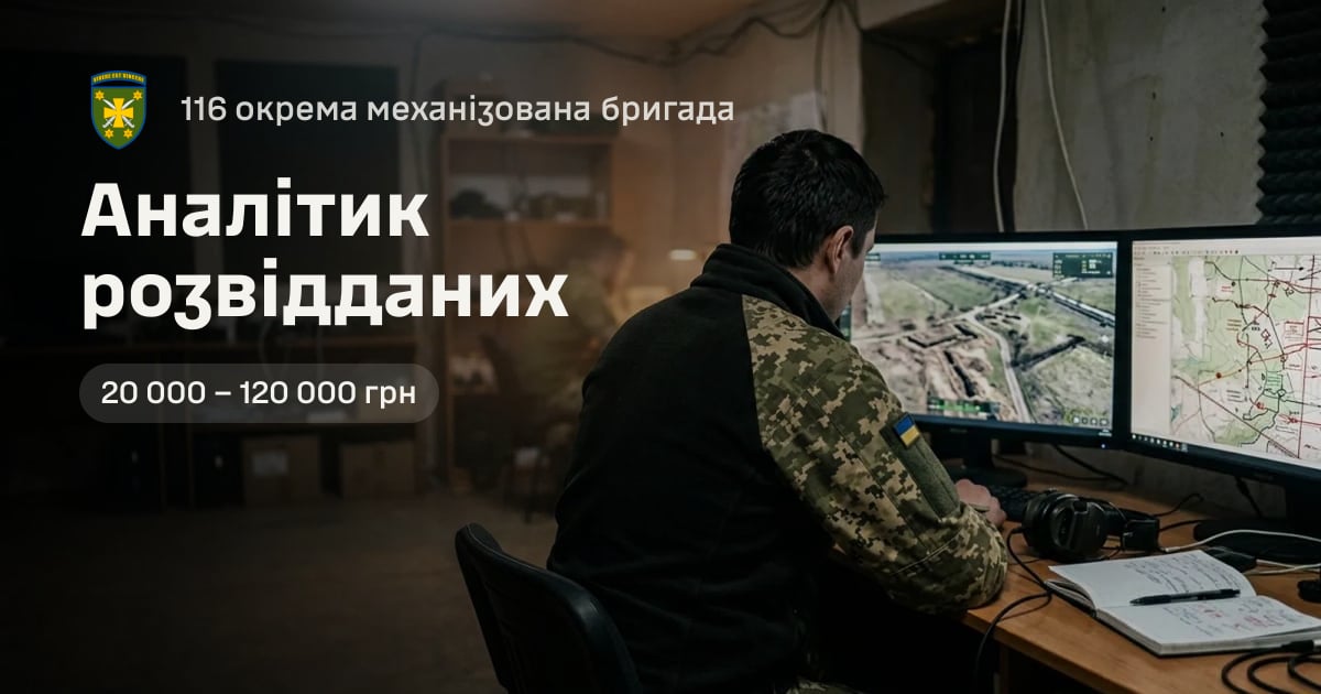 Аналітик розвідданих — 116 окрема механізована бригада