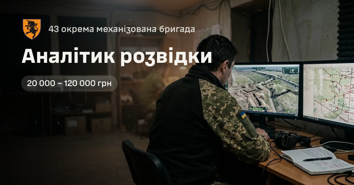 Аналітик розвідки — 43 окрема механізована бригада