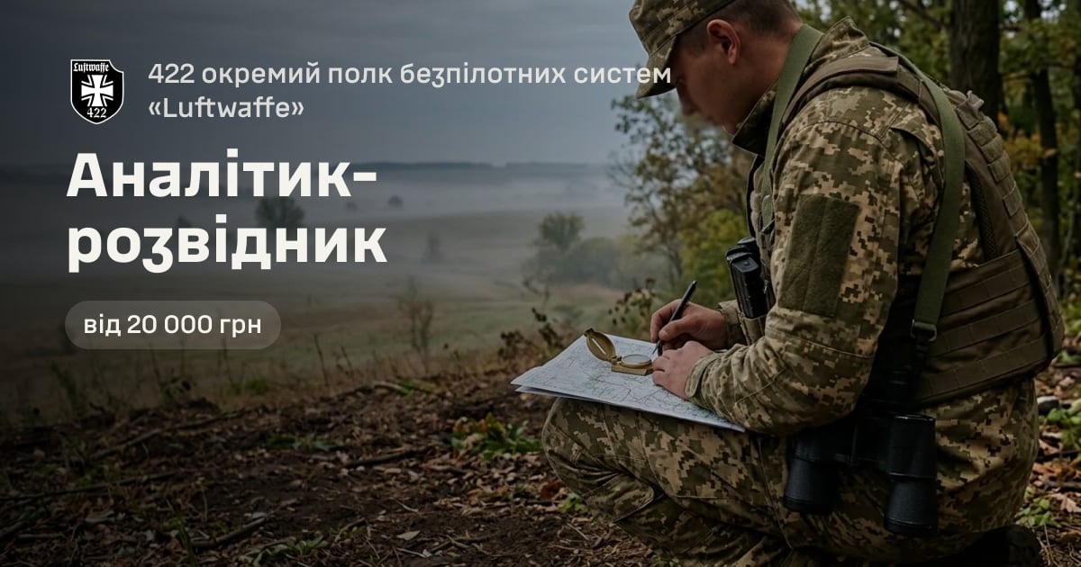 Аналітик-розвідник — 422 окремий полк безпілотних систем «Luftwaffe»