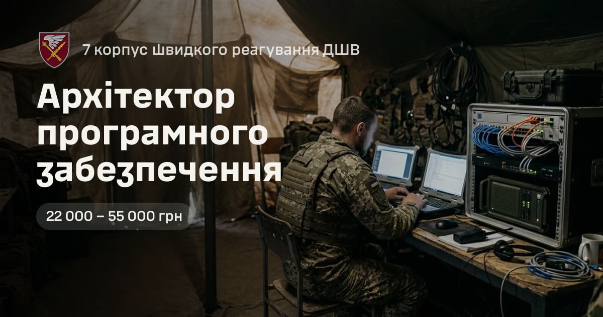Архітектор програмного забезпечення — 7 корпус швидкого реагування ДШВ
