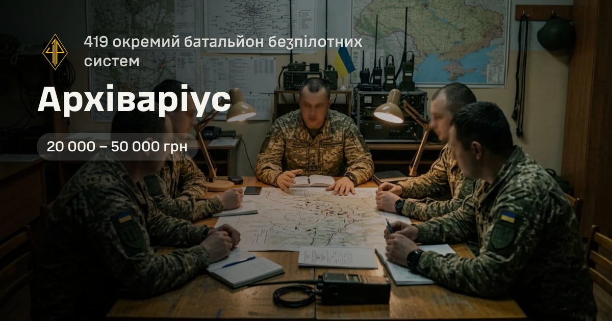 Архіваріус — 419 окремий батальйон безпілотних систем