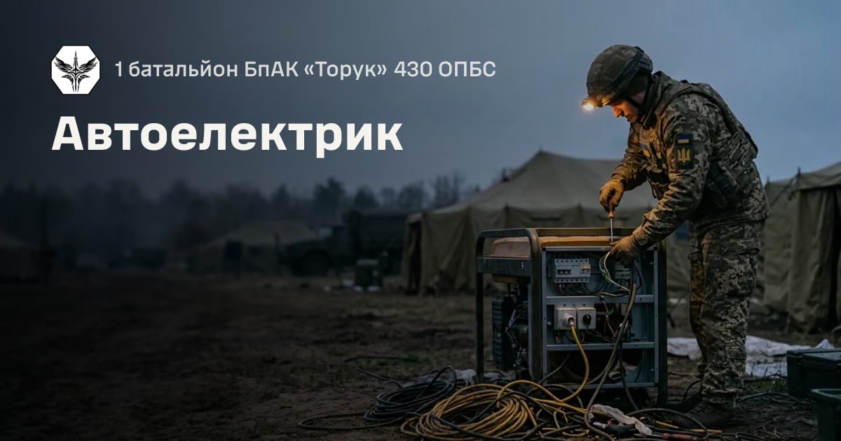 Автоелектрик — 1 батальйон БпАК «Торук» 430 ОПБС