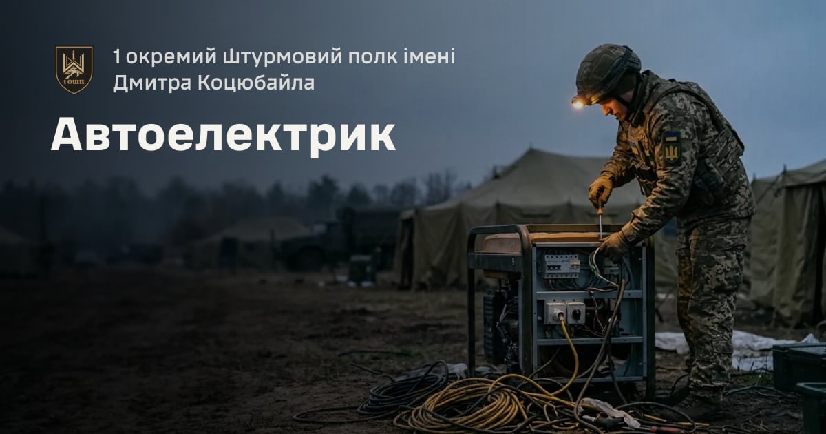 Автоелектрик — 1 окремий штурмовий полк імені Дмитра Коцюбайла