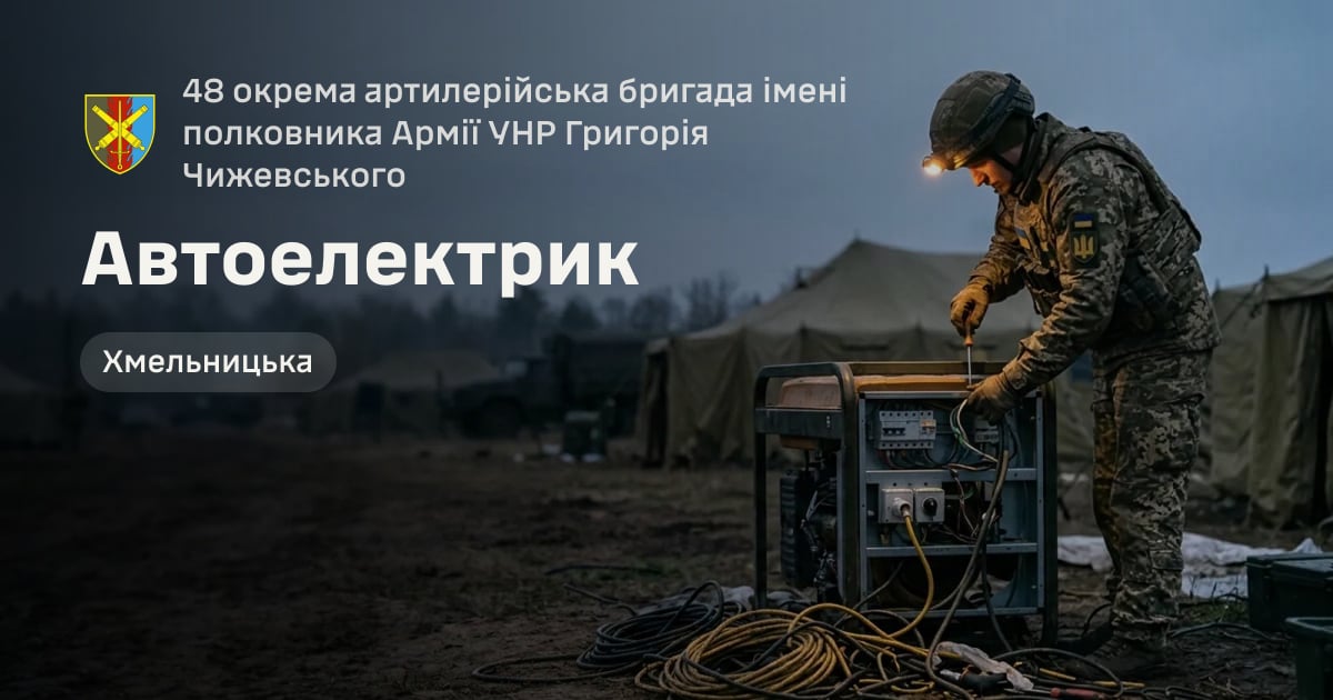 Автоелектрик — 48 окрема артилерійська бригада імені полковника Армії УНР Григорія Чижевського