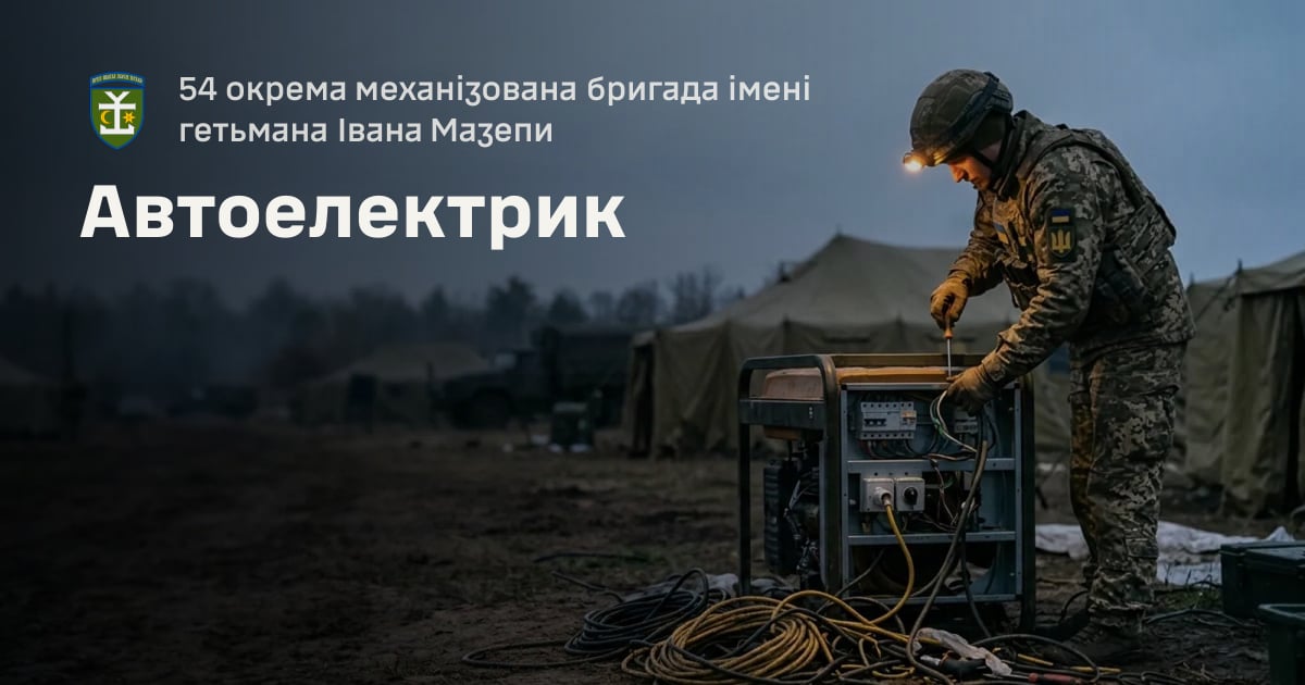 Автоелектрик — 54 окрема механізована бригада імені гетьмана Івана Мазепи