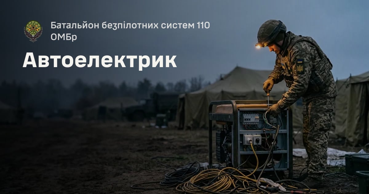 Автоелектрик — Батальйон безпілотних систем 110 ОМБр