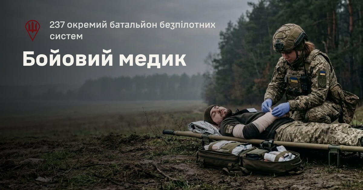 Бойовий медик — 237 окремий батальйон безпілотних систем