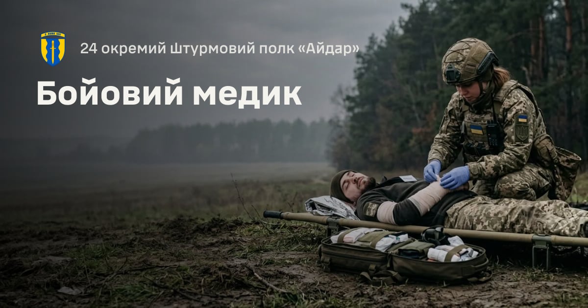 Бойовий медик — 24 окремий штурмовий полк «Айдар»