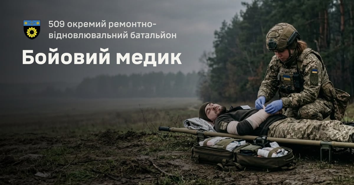 Бойовий медик — 509 окремий ремонтно-відновлювальний батальйон