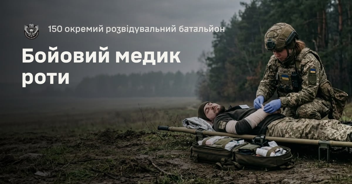 Бойовий медик роти — 150 окремий розвідувальний батальйон
