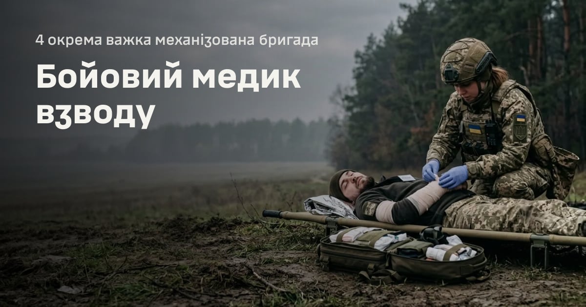 Бойовий медик взводу — 4 окрема важка механізована бригада