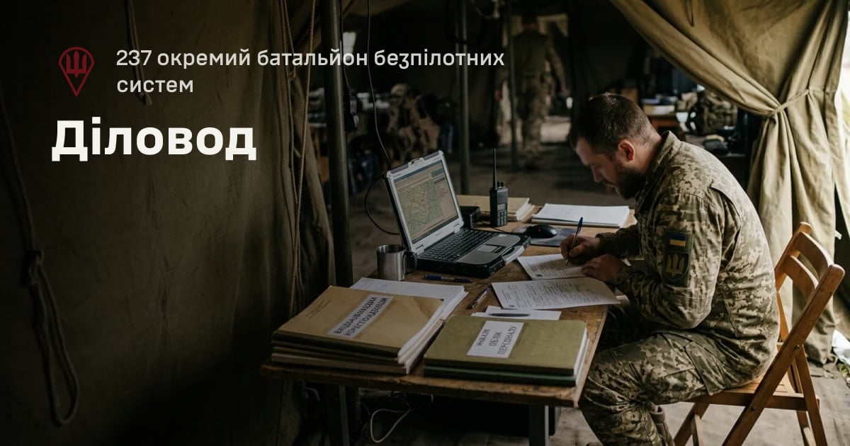 Діловод — 237 окремий батальйон безпілотних систем