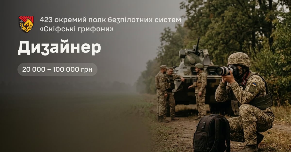 Дизайнер — 423 окремий полк безпілотних систем «Скіфські грифони»
