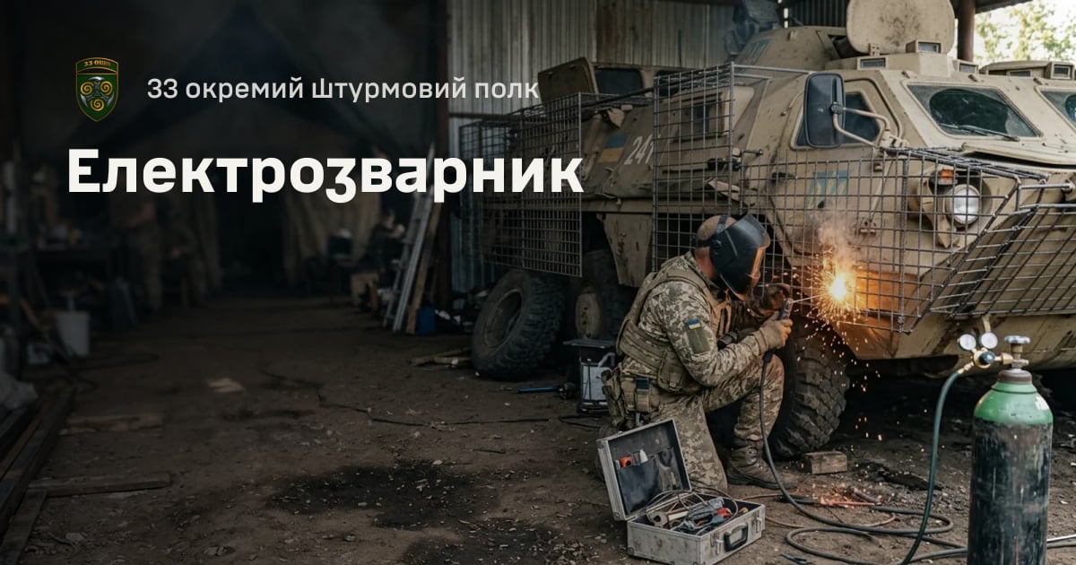 Електрозварник — 33 окремий штурмовий полк