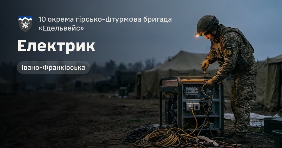 Електрик — 10 окрема гірсько-штурмова бригада «Едельвейс»
