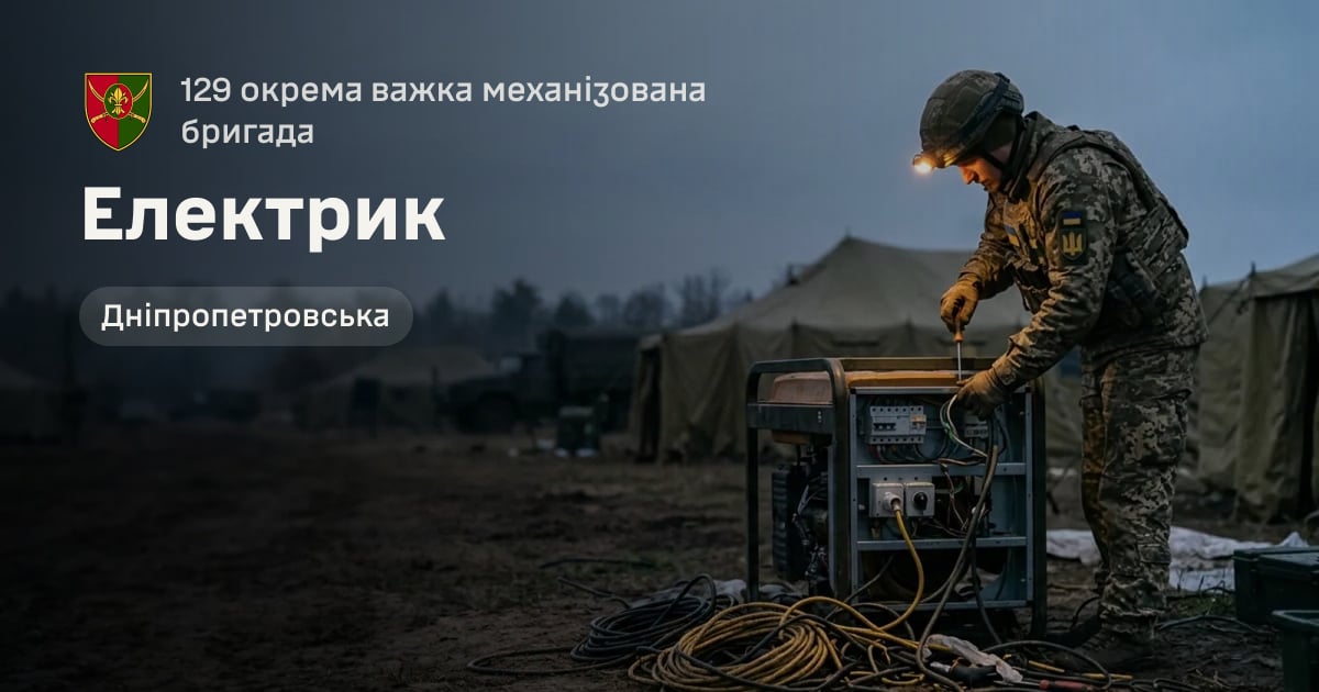 Електрик — 129 окрема важка механізована бригада