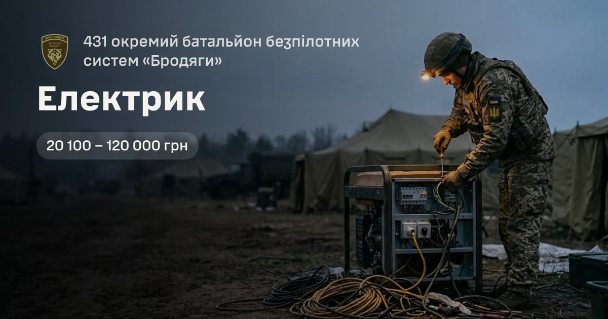 Електрик — 431 окремий батальйон безпілотних систем «Бродяги»