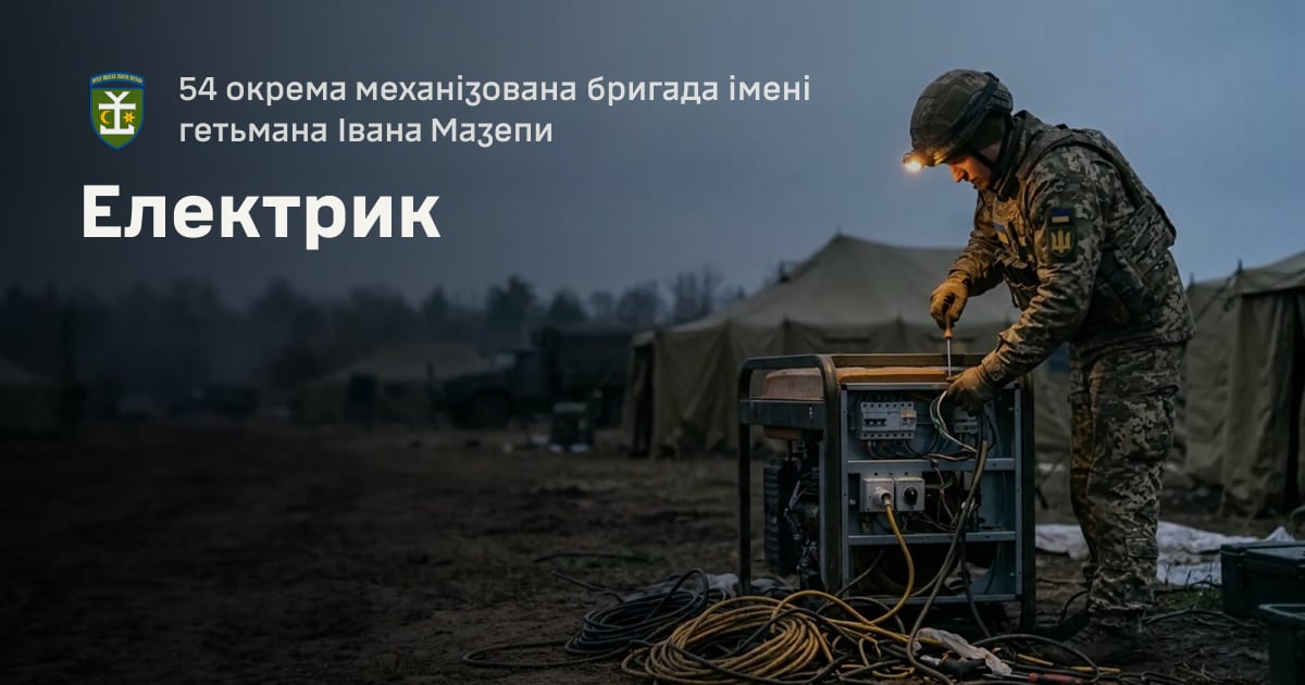 Електрик — 54 окрема механізована бригада імені гетьмана Івана Мазепи