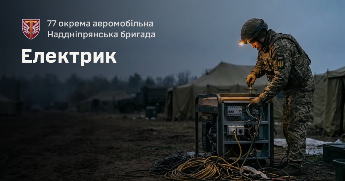 Електрик — 77 окрема аеромобільна Наддніпрянська бригада