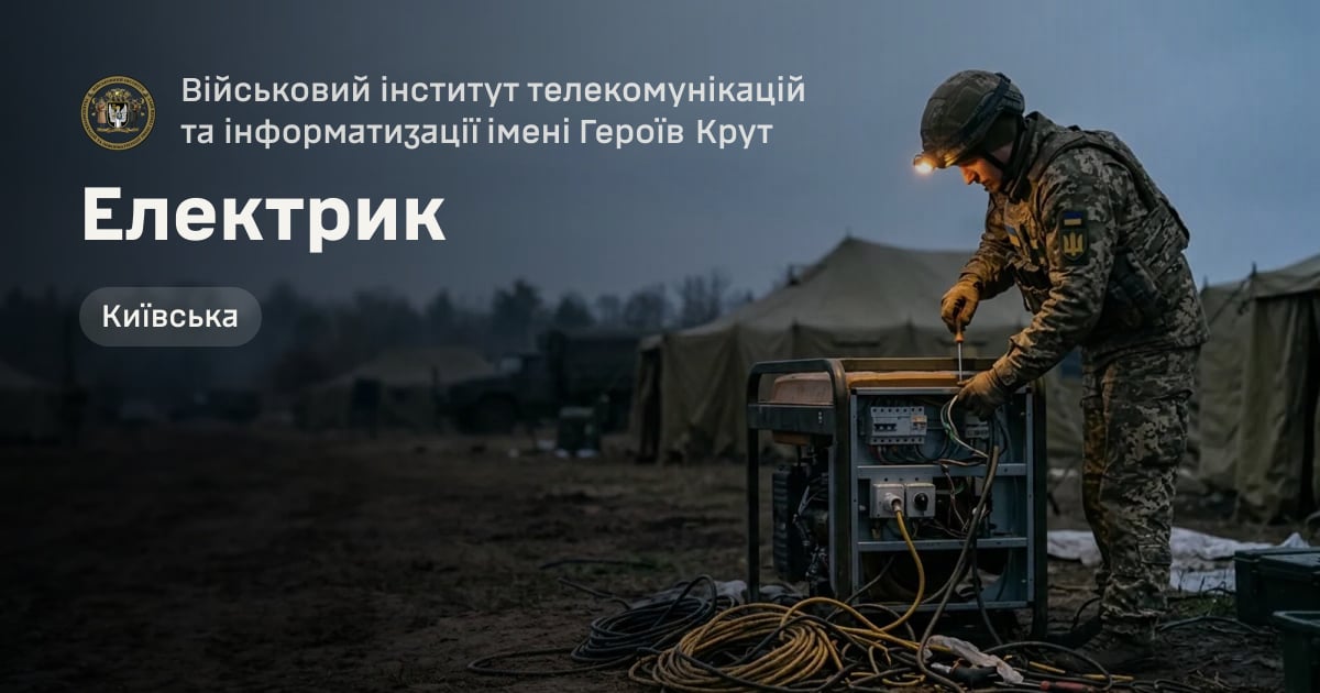 Електрик — Військовий інститут телекомунікацій та інформатизації імені Героїв Крут