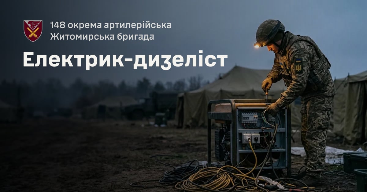 Електрик-дизеліст — 148 окрема артилерійська Житомирська бригада