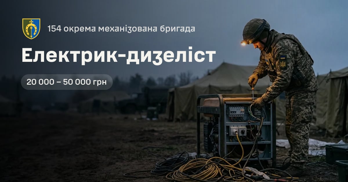 Електрик-дизеліст — 154 окрема механізована бригада