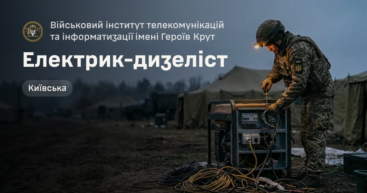 Електрик-дизеліст — Військовий інститут телекомунікацій та інформатизації імені Героїв Крут
