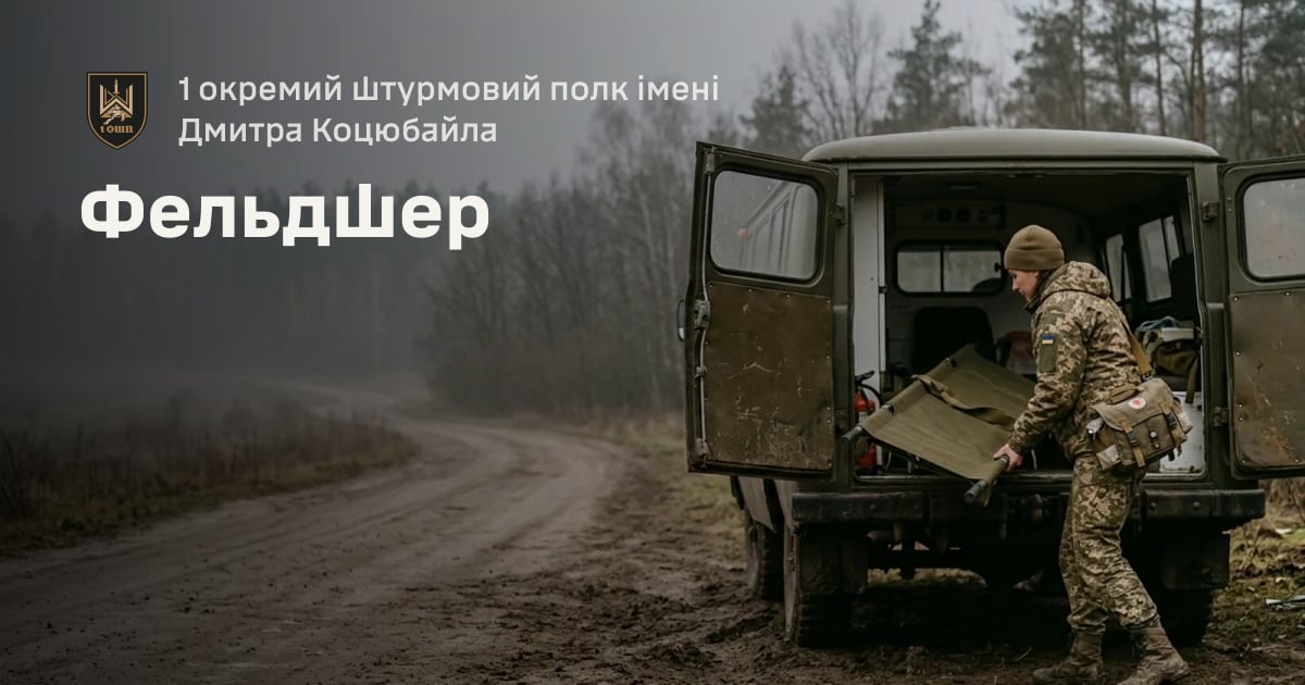 Фельдшер — 1 окремий штурмовий полк імені Дмитра Коцюбайла