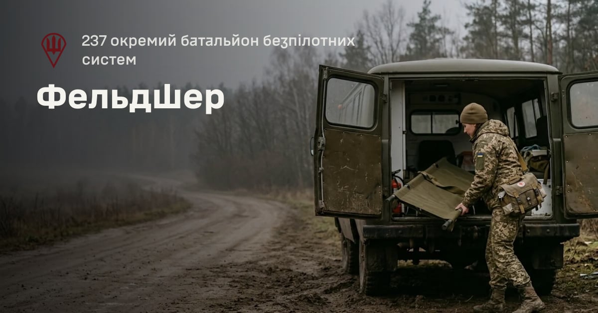 Фельдшер — 237 окремий батальйон безпілотних систем