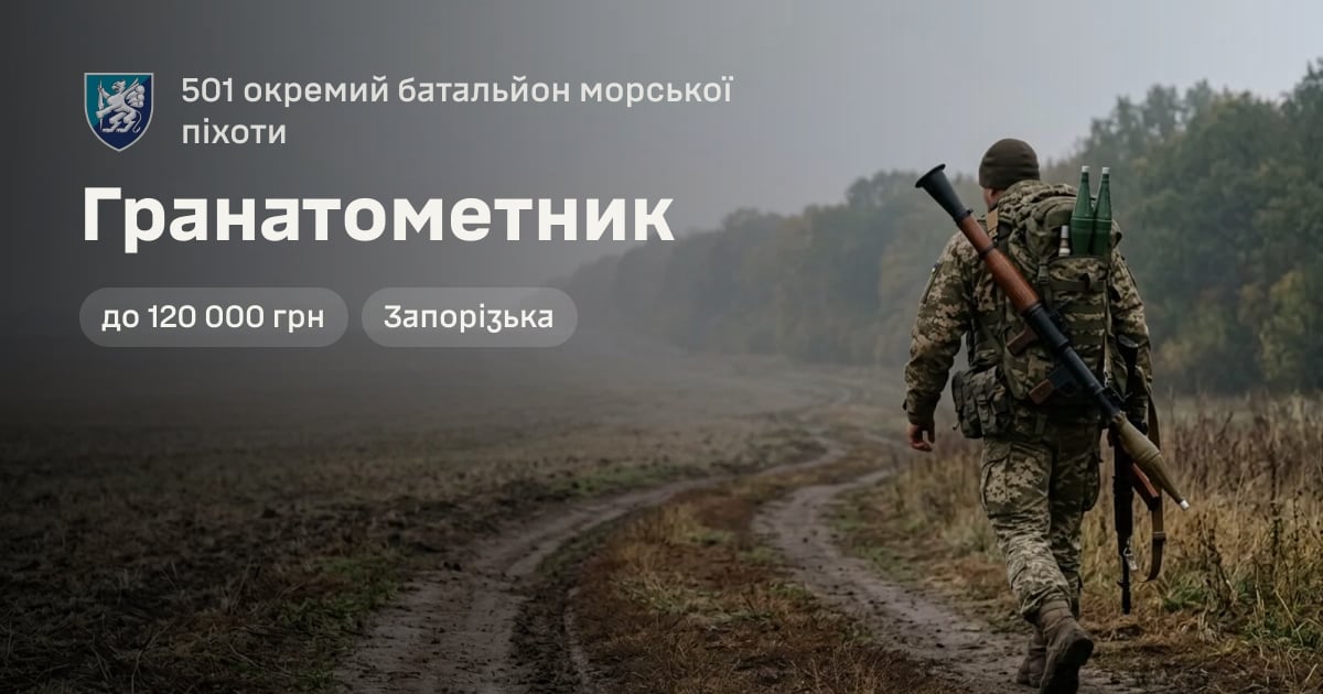 Гранатометник — 501 окремий батальйон морської піхоти