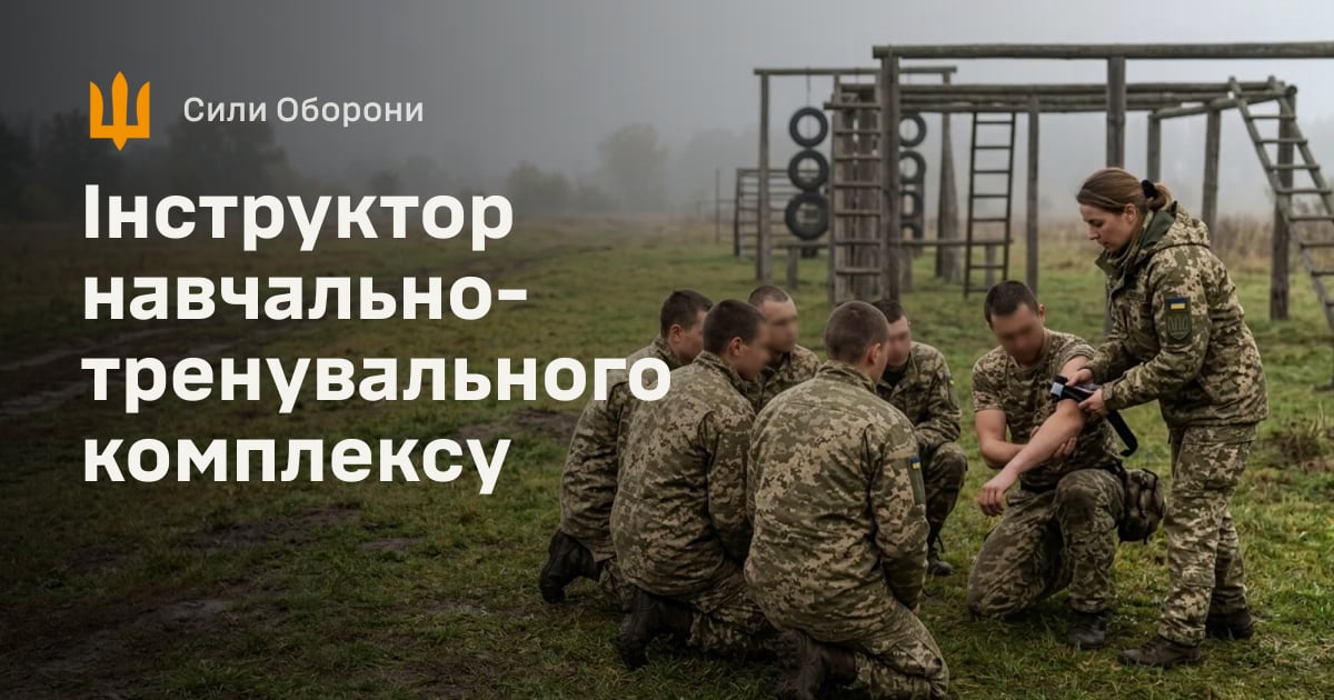 Інструктор навчально-тренувального комплексу — Сили Оборони