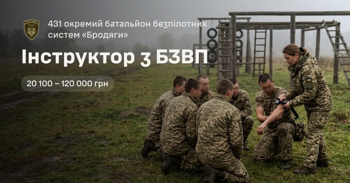 Інструктор з БЗВП — 431 окремий батальйон безпілотних систем «Бродяги»
