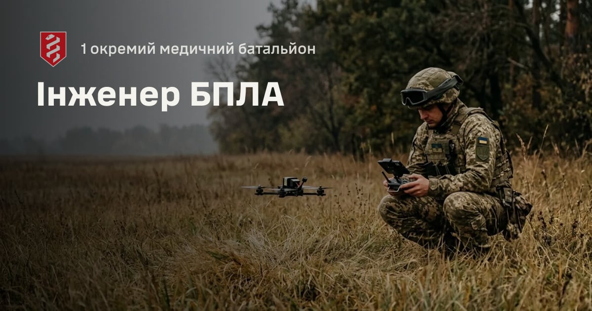 Інженер БПЛА — 1 окремий медичний батальйон