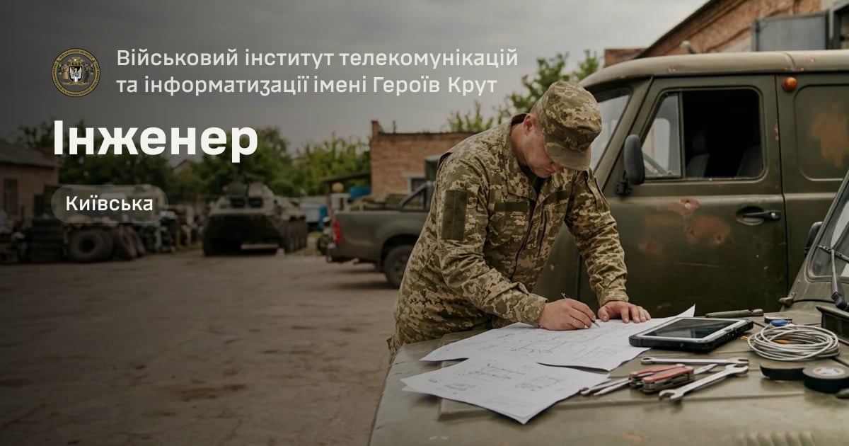 Інженер — Військовий інститут телекомунікацій та інформатизації імені Героїв Крут