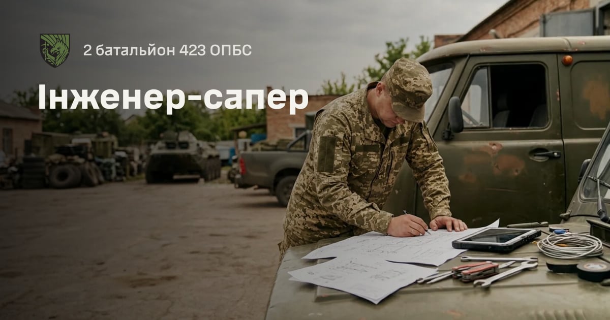Інженер-сапер — 2 батальйон 423 ОПБС