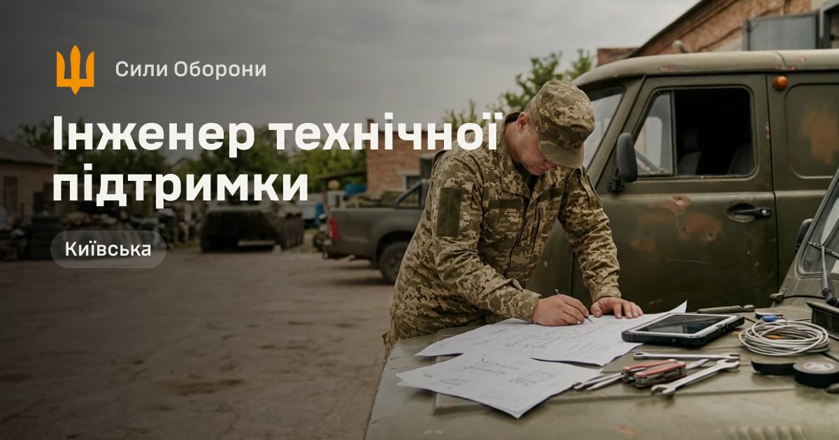 Інженер технічної підтримки — Сили Оборони