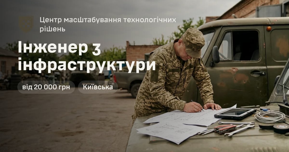 Інженер з інфраструктури — Центр масштабування технологічних рішень