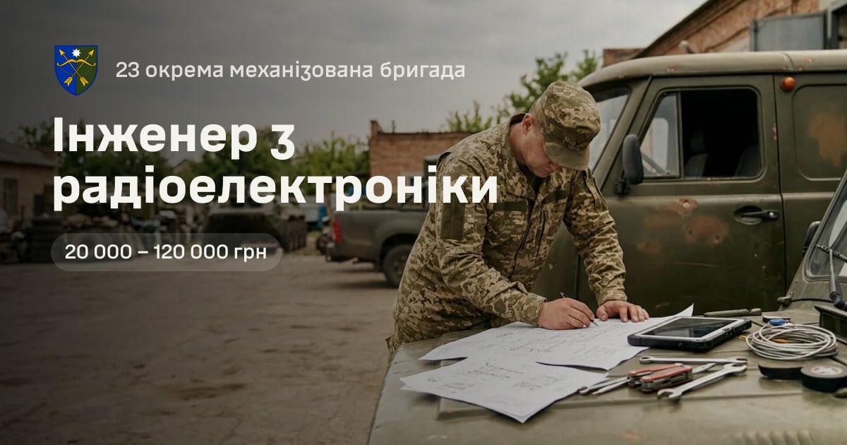 Інженер з радіоелектроніки — 23 окрема механізована бригада