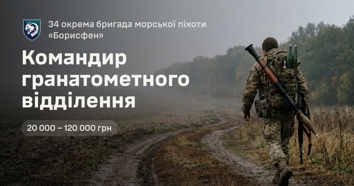 Командир гранатометного відділення — 34 окрема бригада морської піхоти «Борисфен»