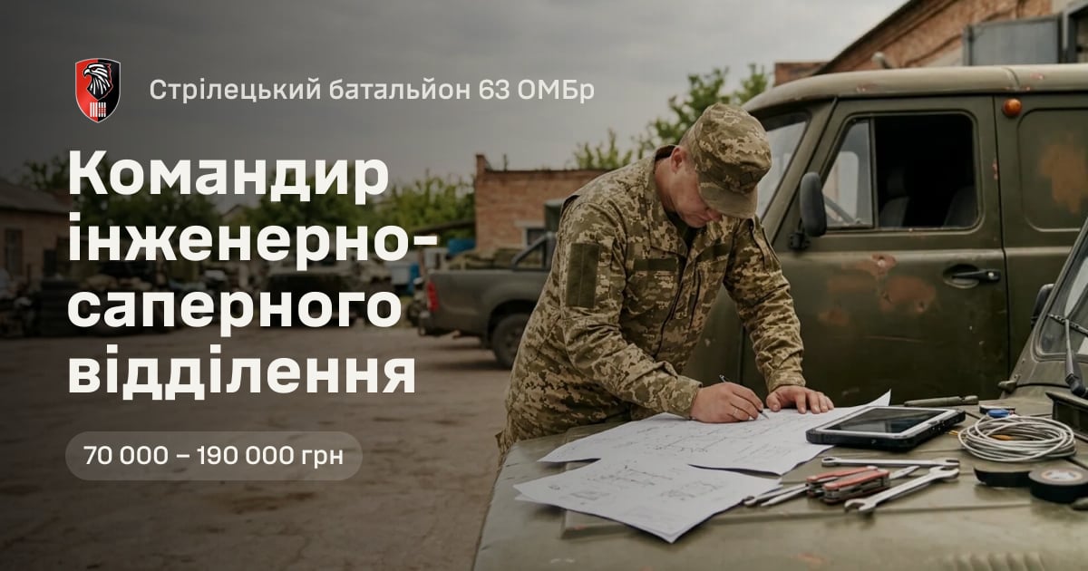 Командир інженерно-саперного відділення — Стрілецький батальйон 63 ОМБр