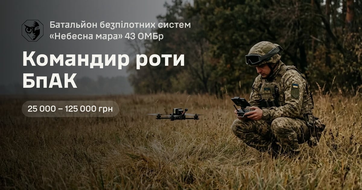Командир роти БпАК — Батальйон безпілотних систем «Небесна мара» 43 ОМБр