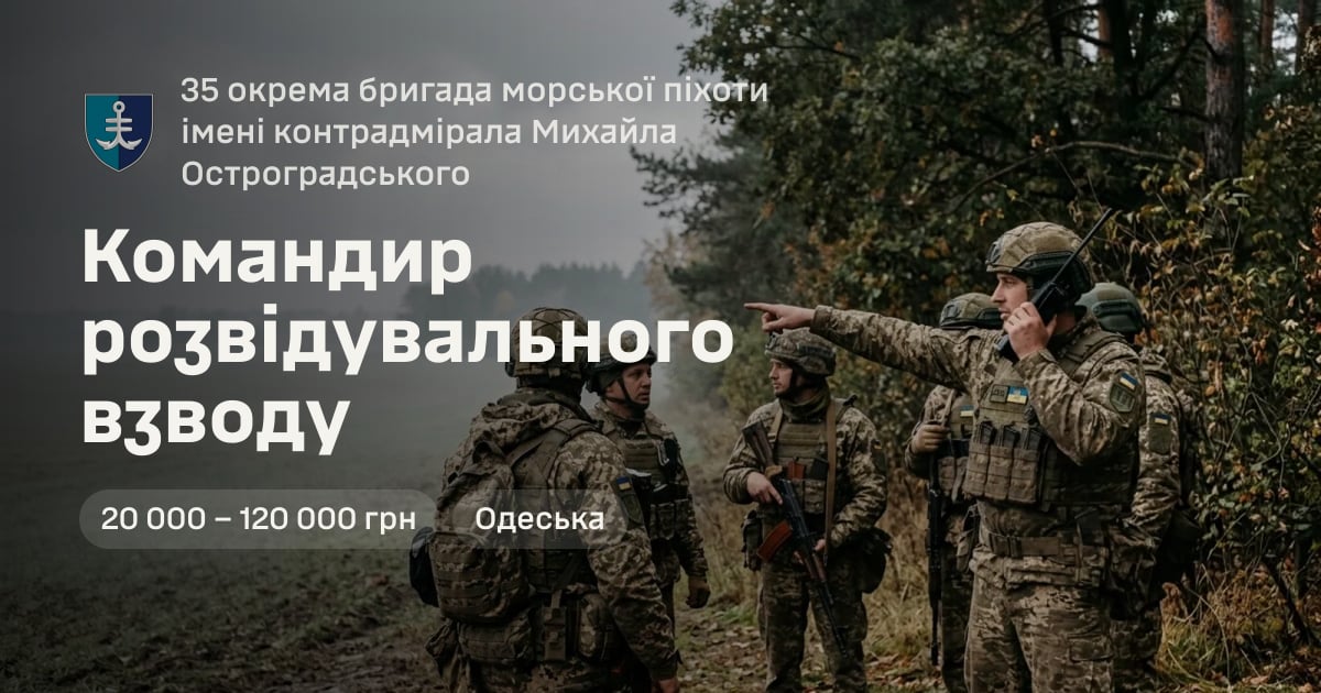 Командир розвідувального взводу — 35 окрема бригада морської піхоти імені контрадмірала Михайла Остроградського