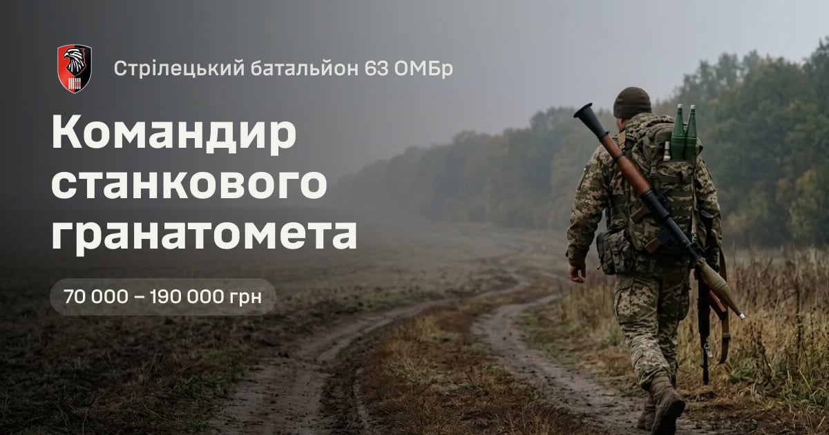 Командир станкового гранатомета — Стрілецький батальйон 63 ОМБр