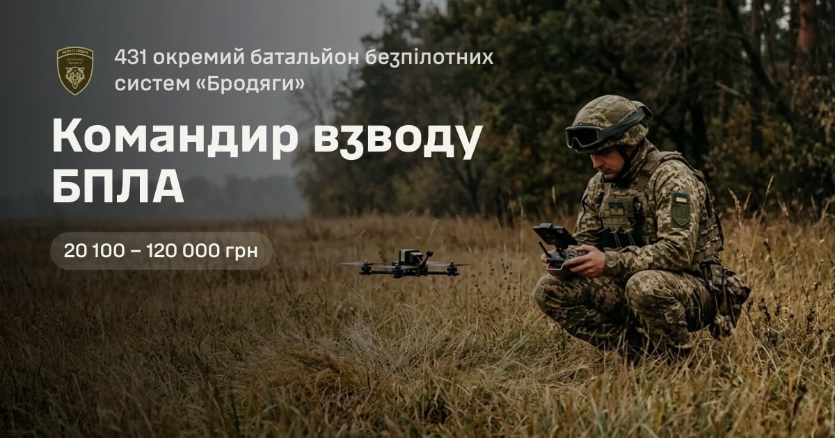 Командир взводу БПЛА — 431 окремий батальйон безпілотних систем «Бродяги»