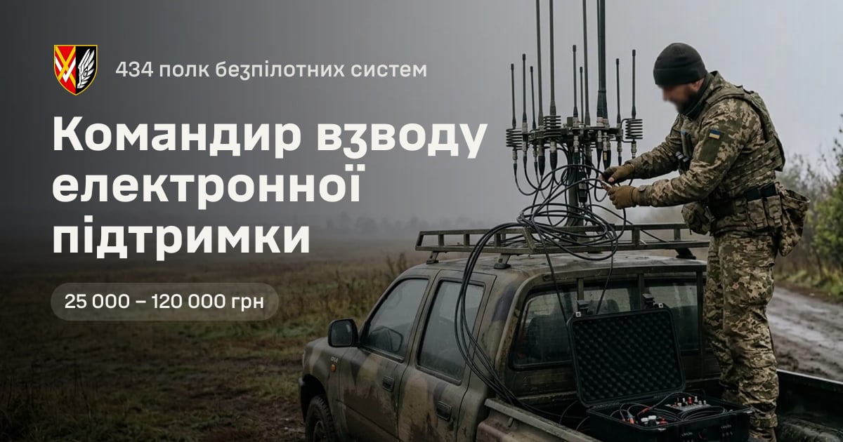 Командир взводу електронної підтримки — 434 полк безпілотних систем