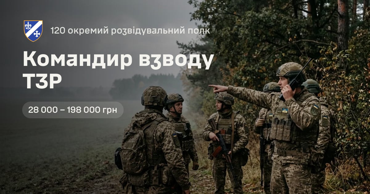 Командир взводу ТЗР — 120 окремий розвідувальний полк