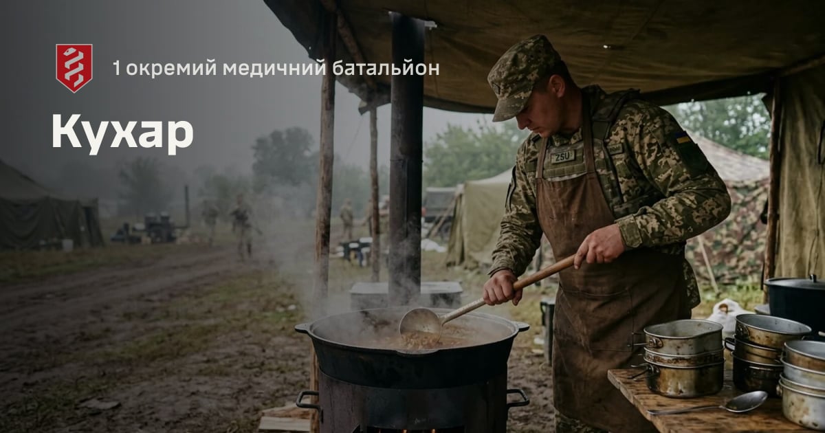 Кухар — 1 окремий медичний батальйон