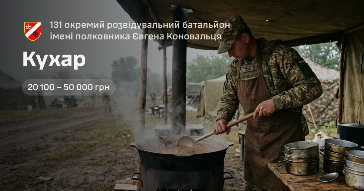 Кухар — 131 окремий розвідувальний батальйон імені полковника Євгена Коновальця